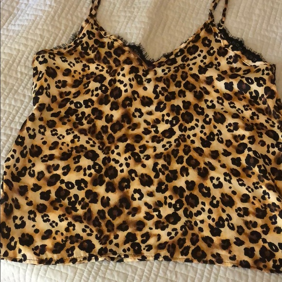 LACE TRIM LEOPARD PRINT TANK - Picture 6 of 6